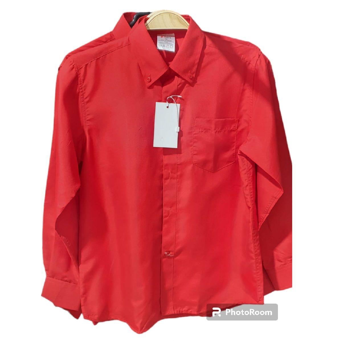 Camisa Roja Roja Talla Adulto y Niño-1