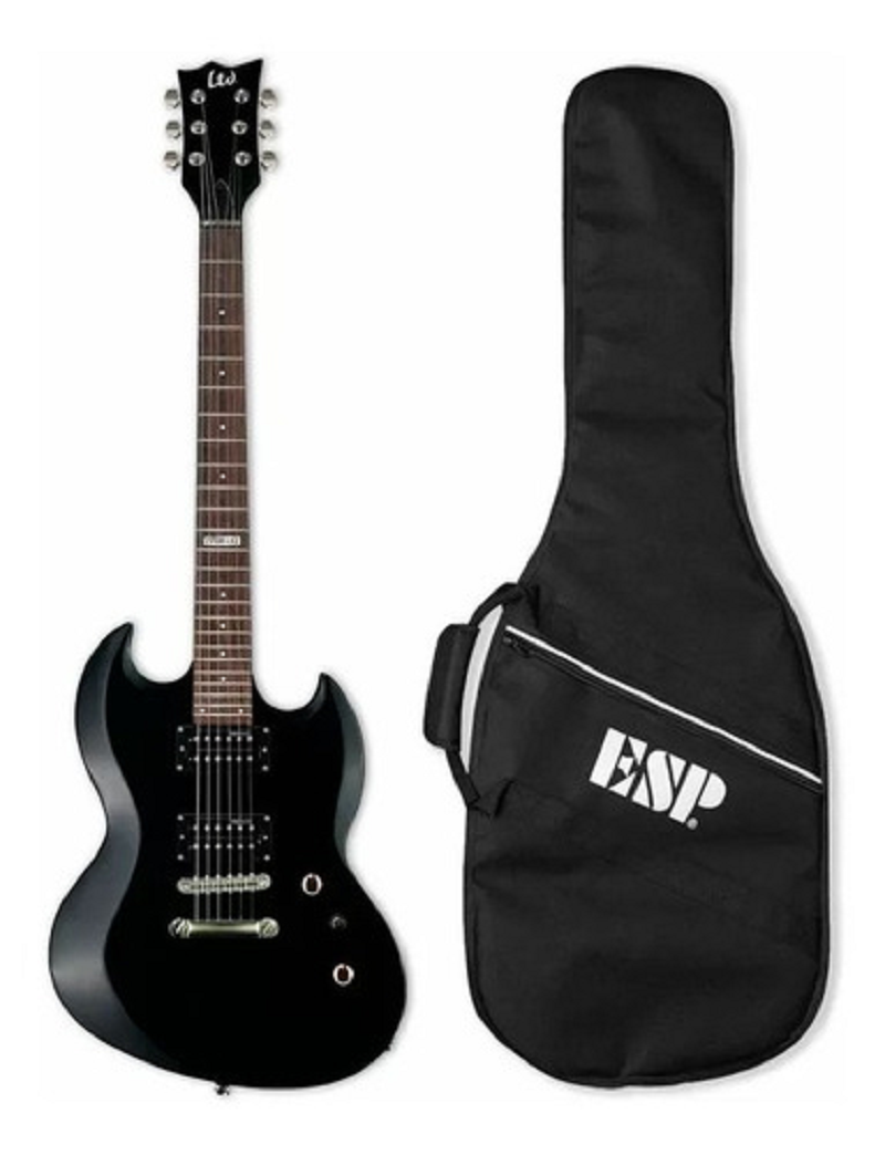Guitarra Eléctrica De Doble Cutaway Viper 10 Kit Blk-0