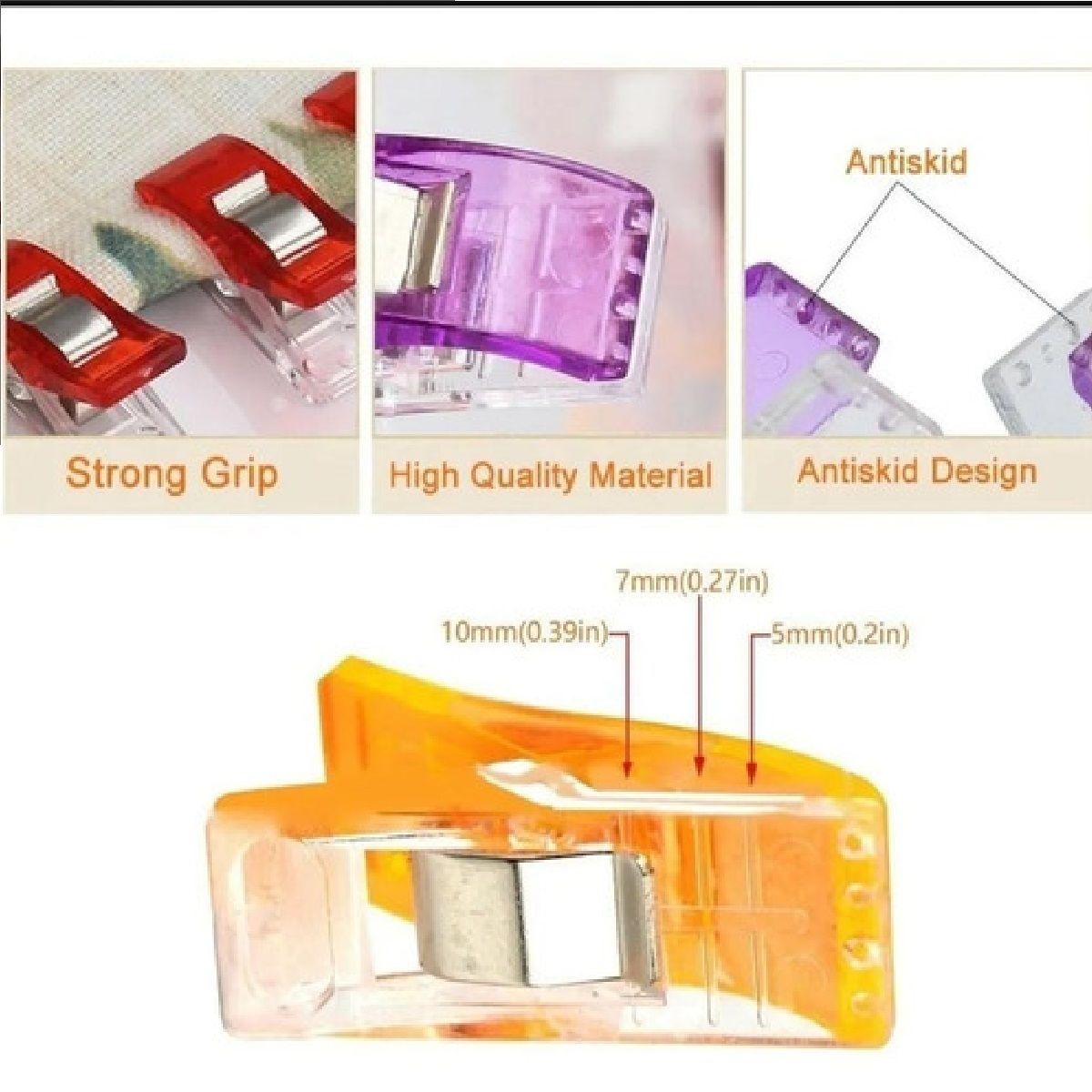 Clips Ganchos Costura Multicolores Coser  10piezas B2-9