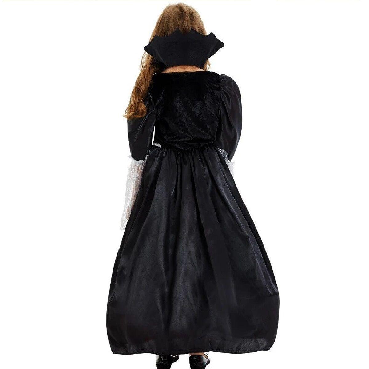 Disfraz Vampiresa Medieval, Incluye Cuello Y Vestido c:17028-1