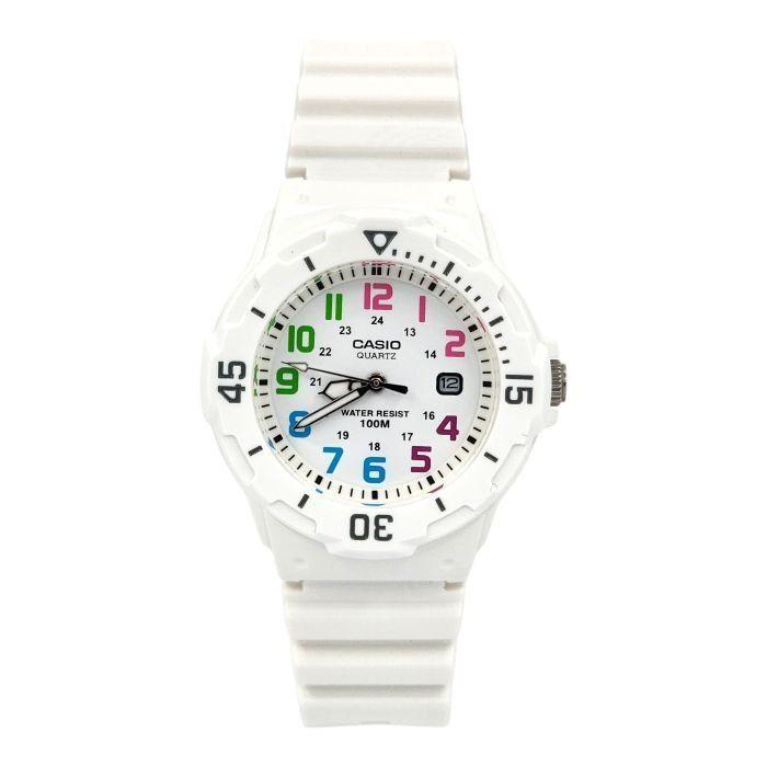 Reloj Casio Mujer LRW-200H-7BV Correa blanco resina-0