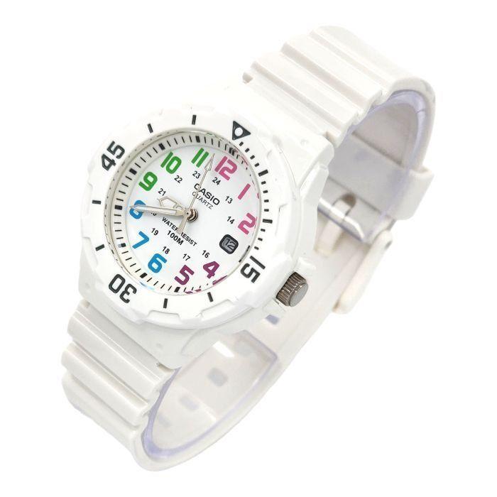 Reloj Casio Mujer LRW-200H-7BV Correa blanco resina-1