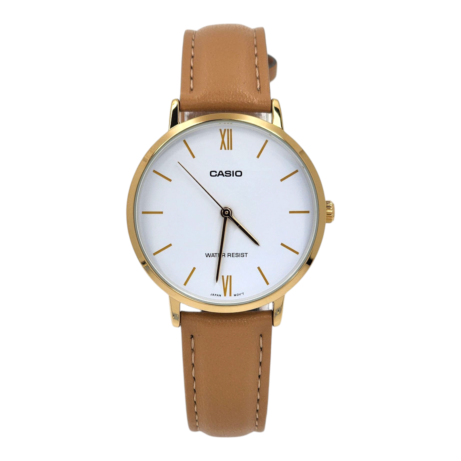 Reloj De Pulsera Casio  Ltp-vt01gl-7b café-0