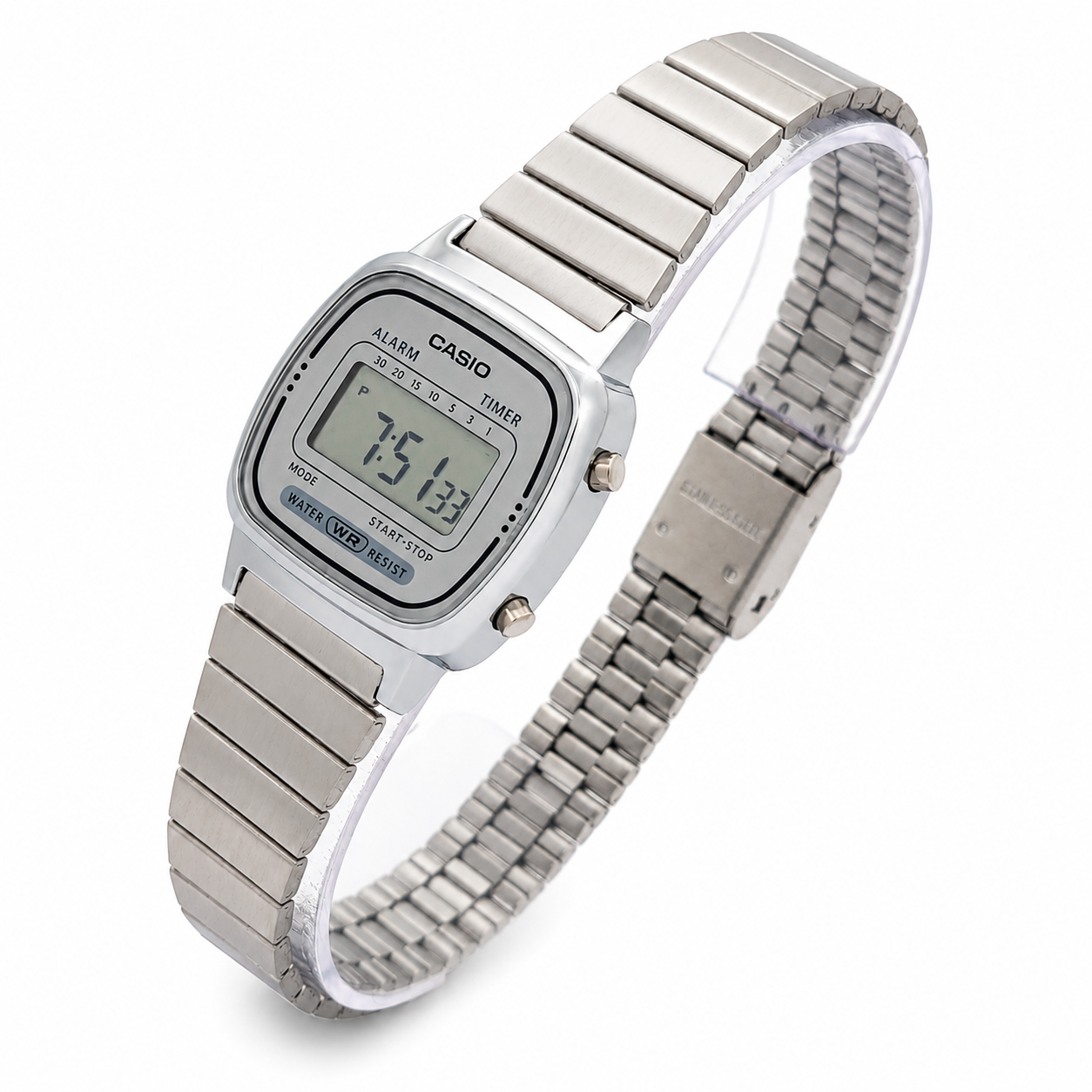 Reloj Casio dama LA 670WA 7 acero inoxidable-2
