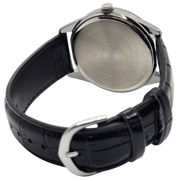 Reloj Casio MTP-V005L-1B correa cuero con fondo negro-4