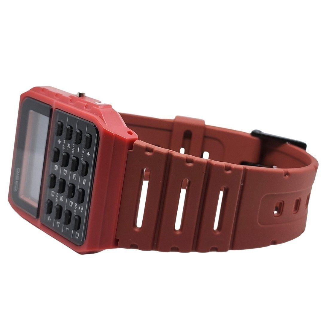 Reloj Casio Vintage Calculadora Ca-53wf-4b burdeo resina-2