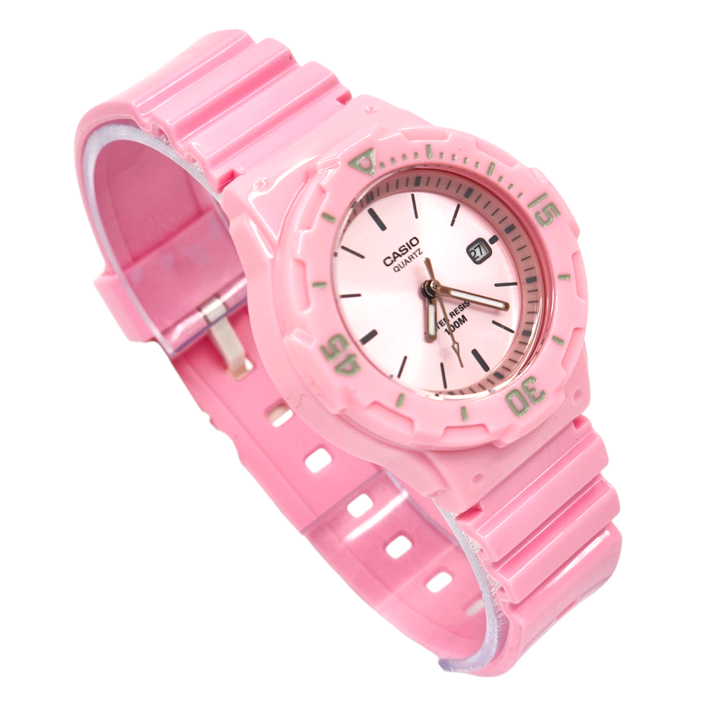 Reloj Pulsera Casio LRW-200H-4E4V Con Correa De Resina Color Rosa-3