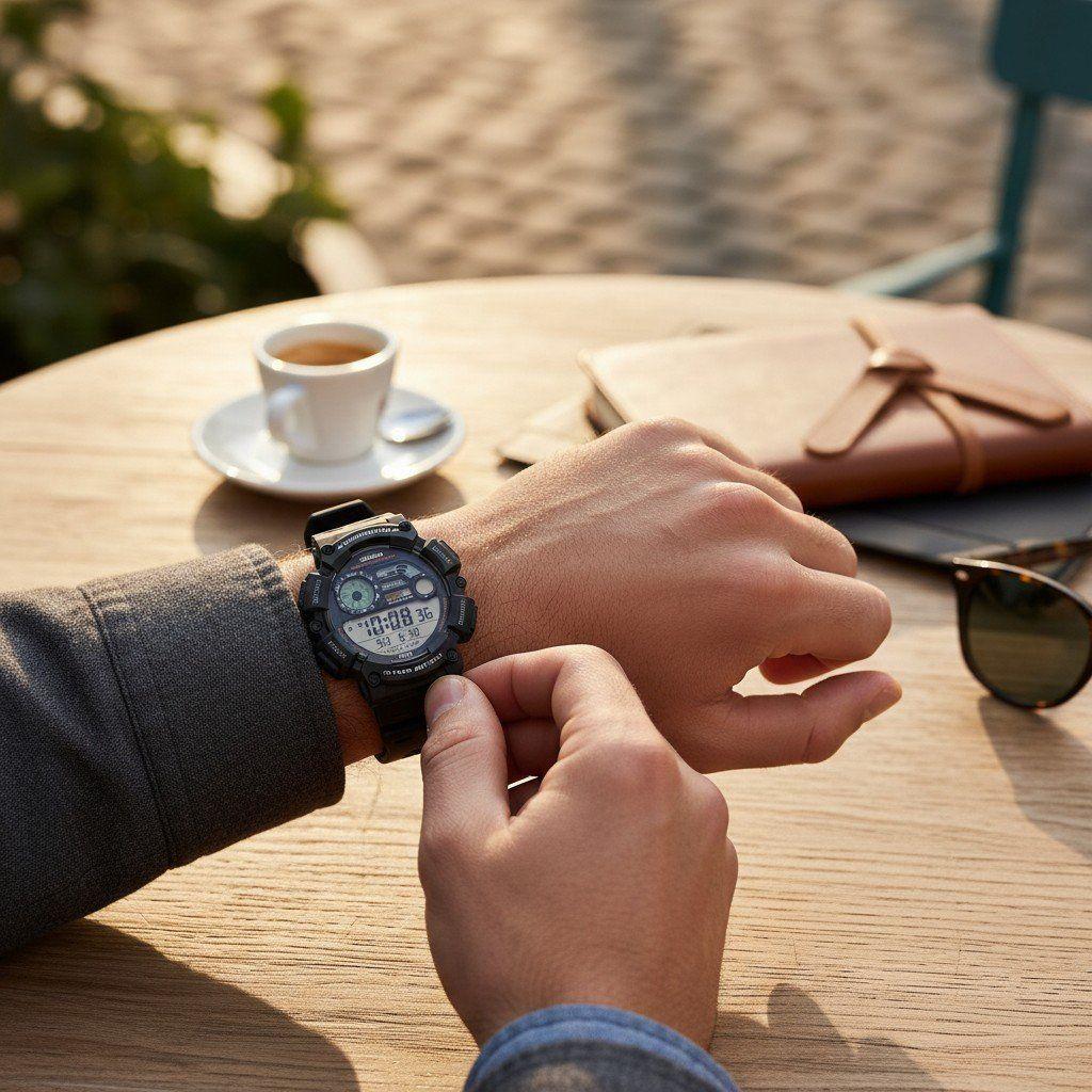 Reloj de pulsera Casio caballero WS-1500H-1AV negro-5
