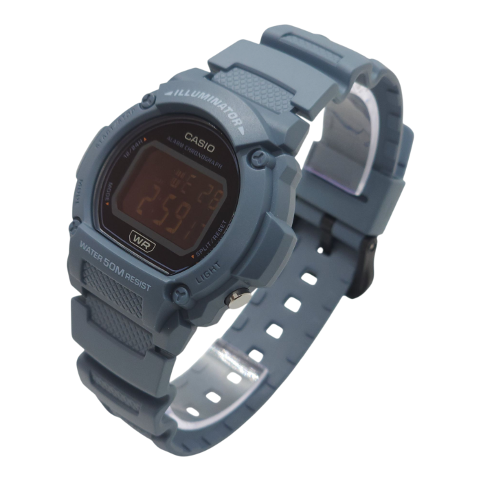 Reloj Pulsera Digital Casio W-219hc-2bvdf Color Azul-2