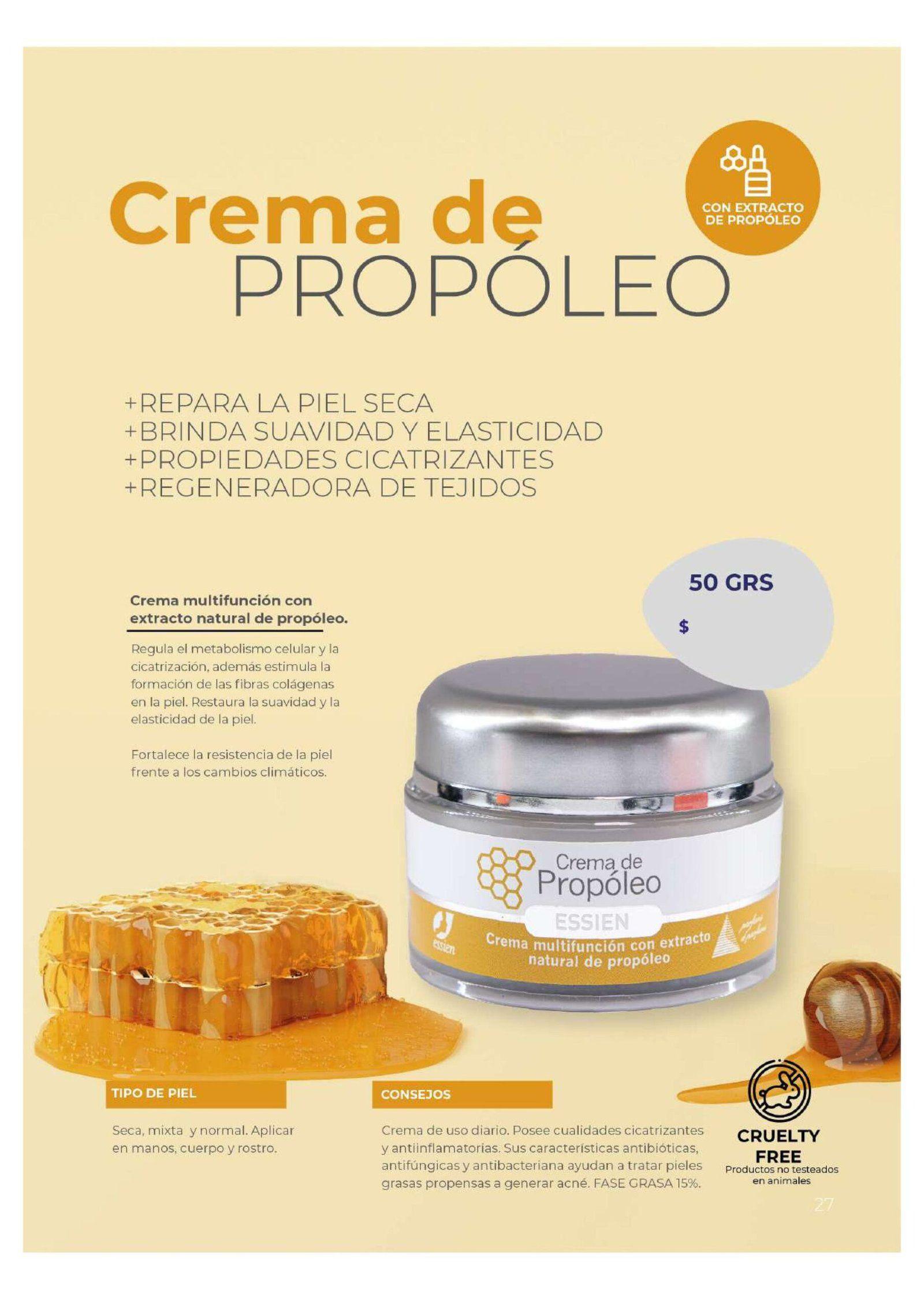 Crema De Propóleo Multifuncional 50grs Essien-5