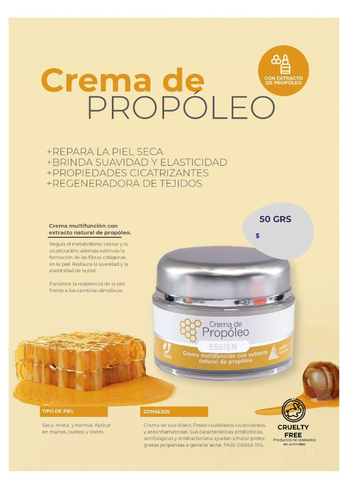 Crema De Propóleo Multifuncional 50grs Essien-2