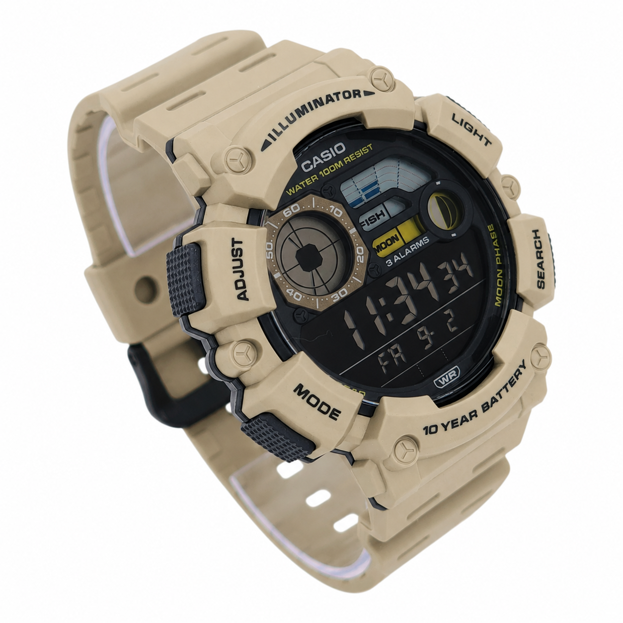 Reloj de pulsera Casio caballero WS-1500H-5BV beige-2