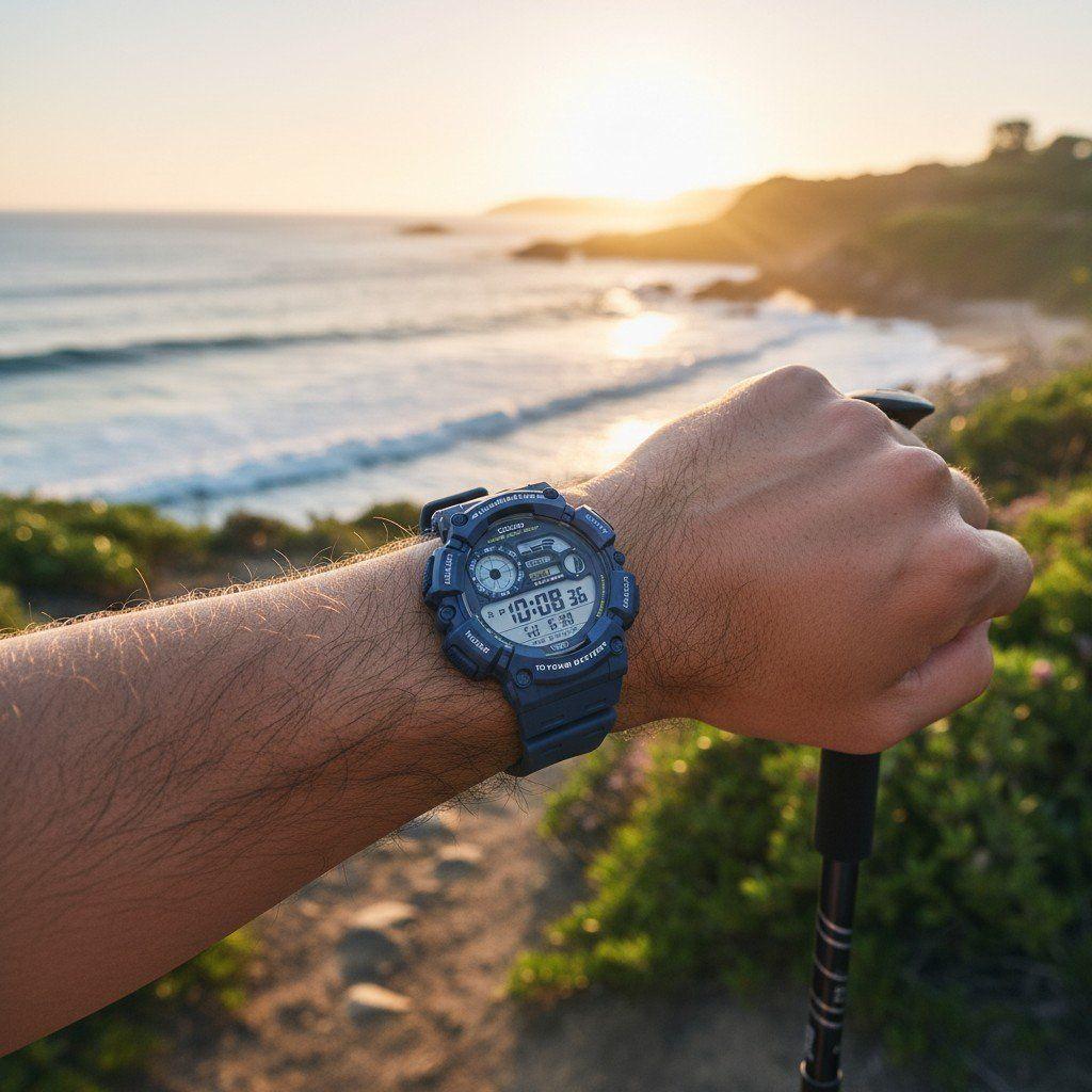 Reloj de pulsera Casio caballero WS-1500H-2AV azul-3