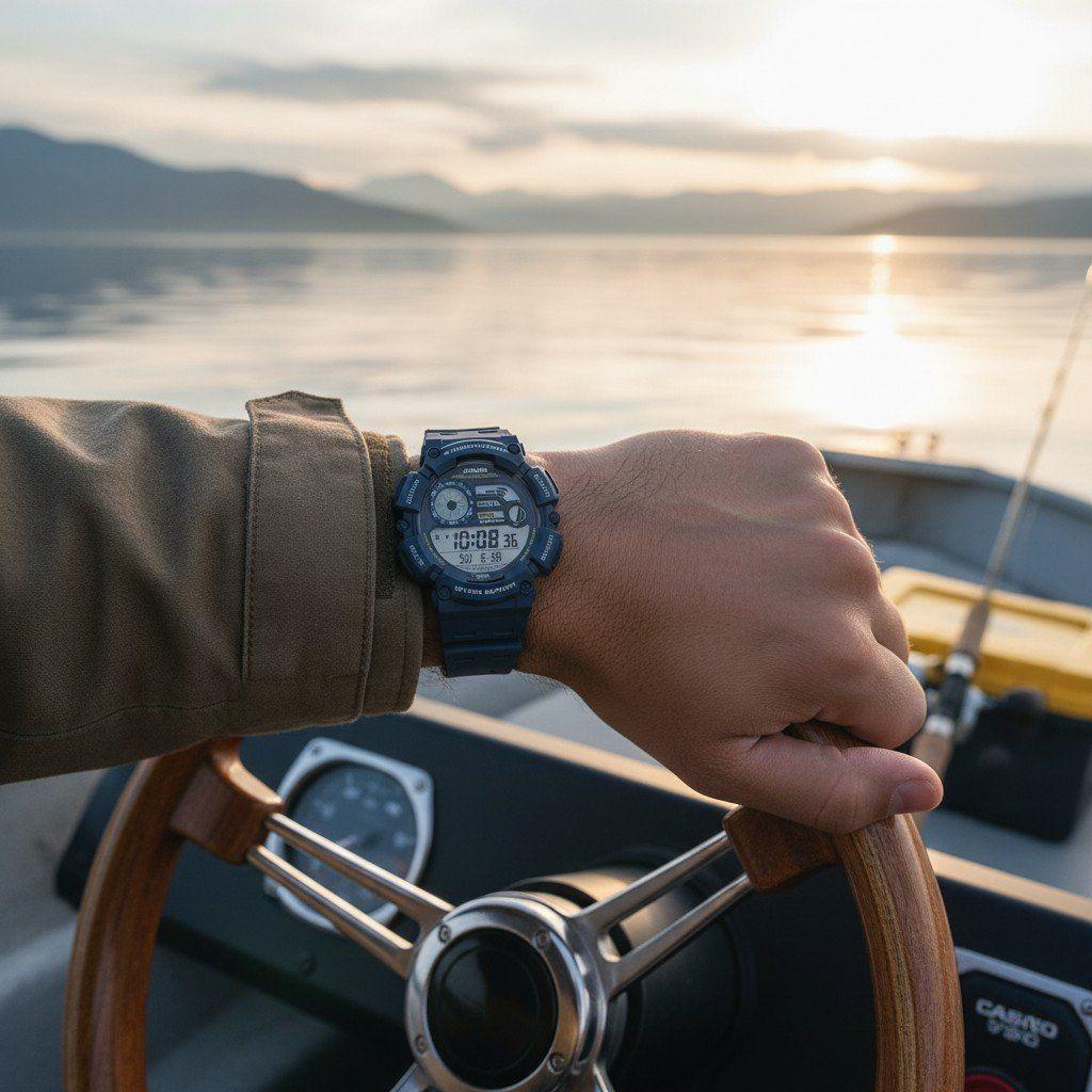 Reloj de pulsera Casio caballero WS-1500H-2AV azul-4
