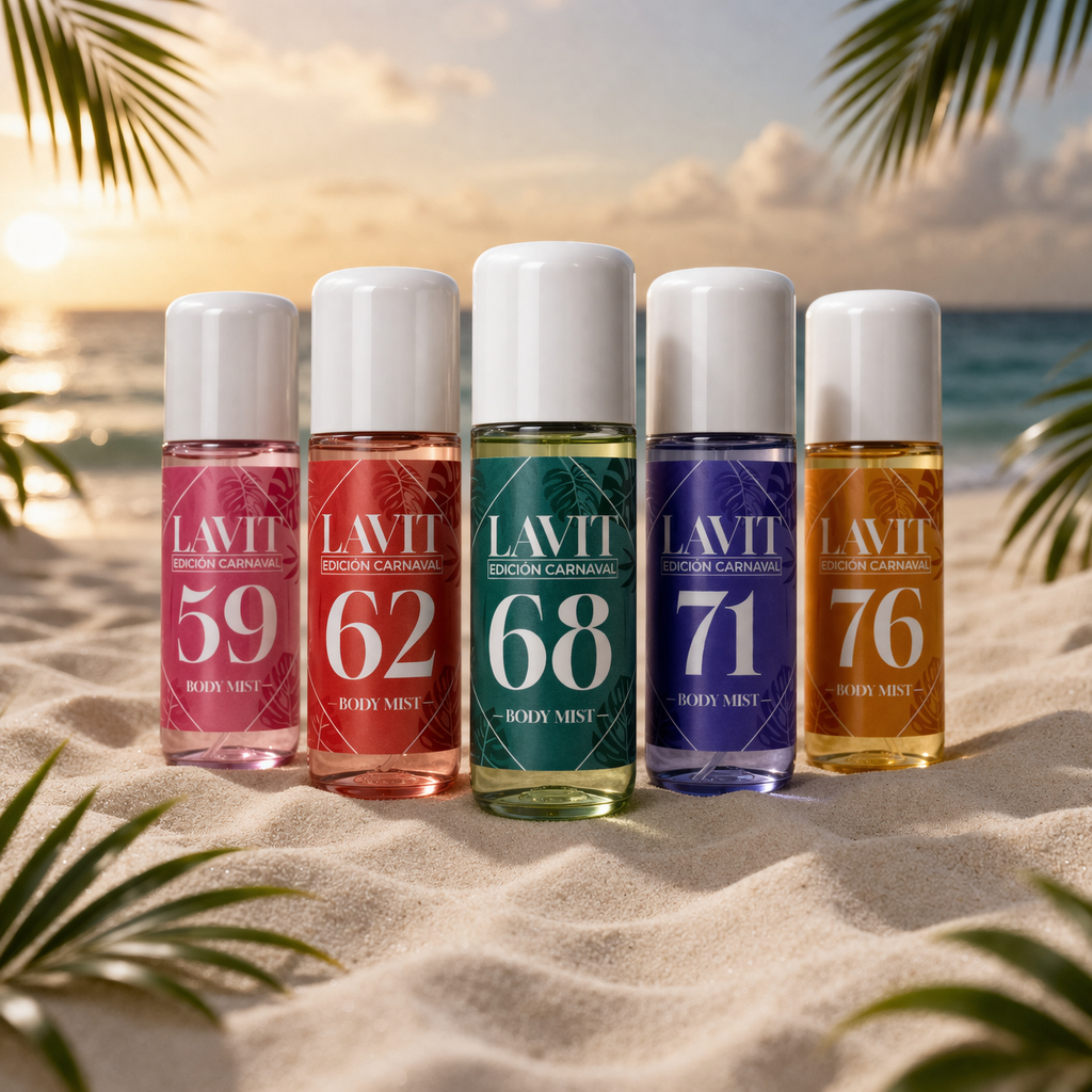 Splash body mist B076 lavit amarillo edición carnaval 100ml-2