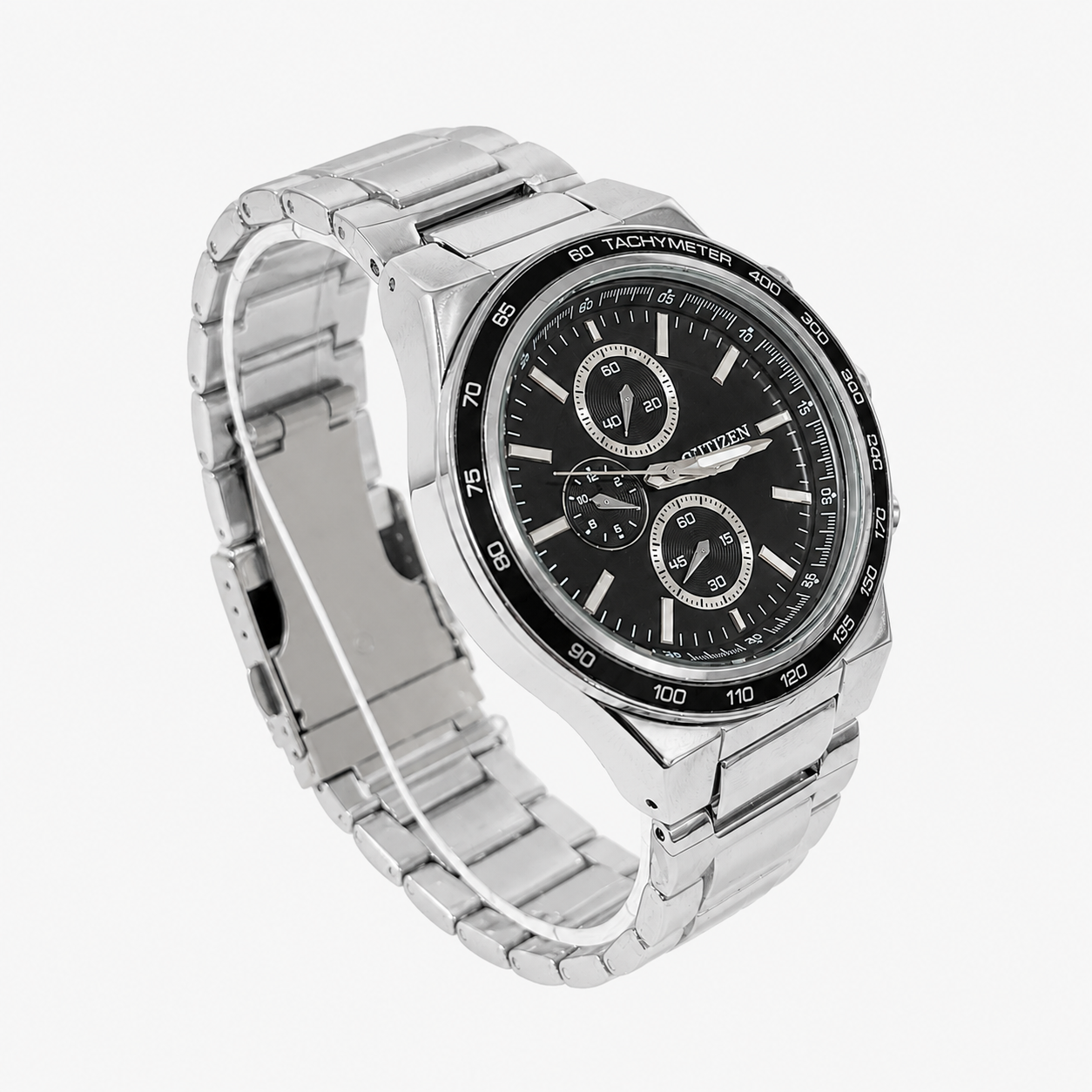 Reloj Curren para caballero 8011-4 Metal plateado con esfera negra-2