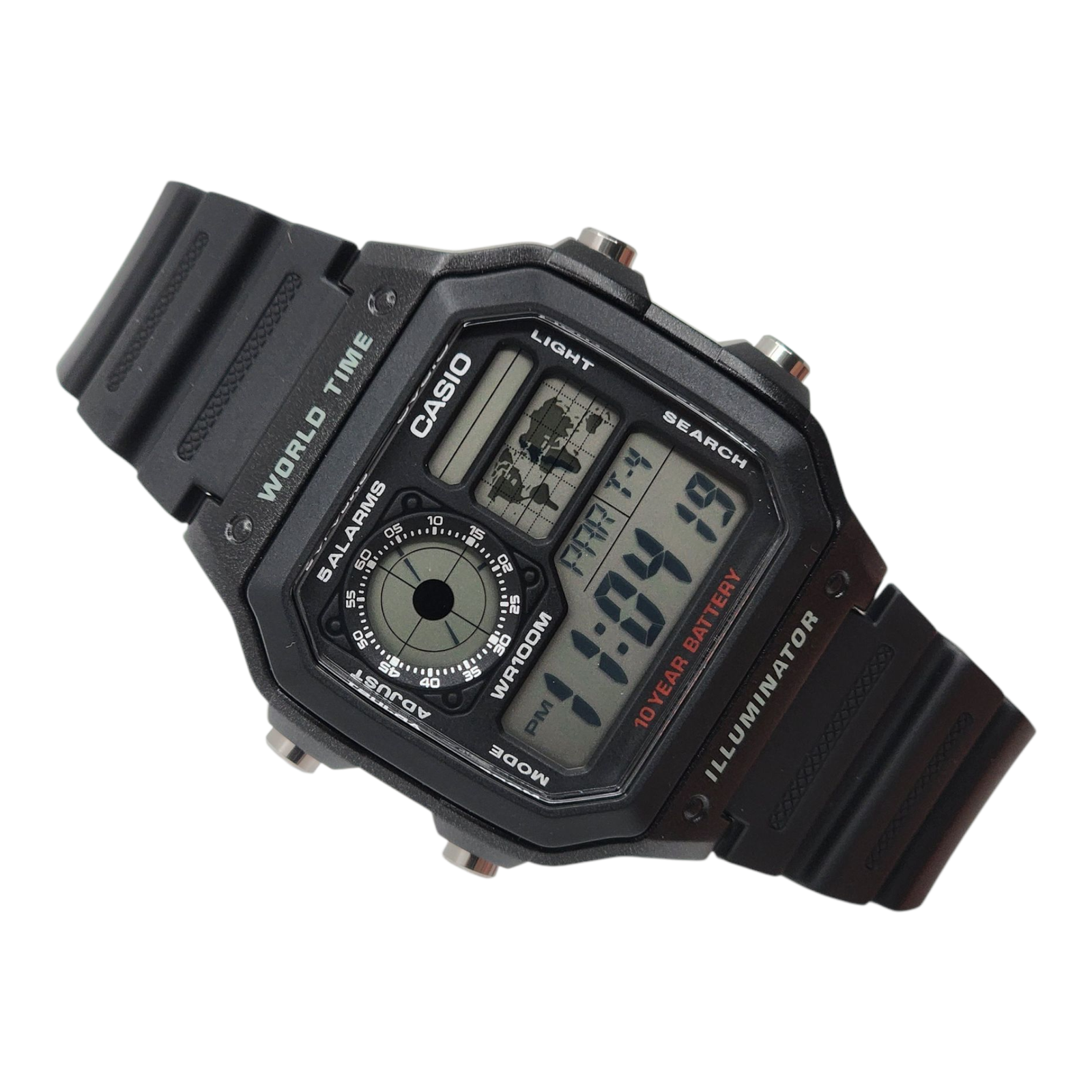 Reloj Pulsera Digital Casio AE-1200WH-1AV Negro resina-4