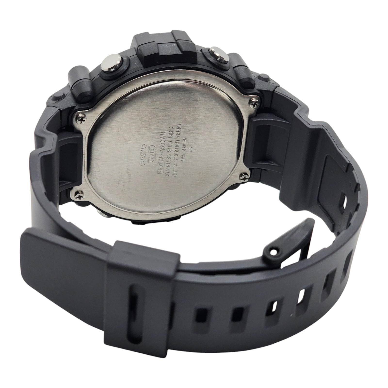 Reloj Casio AE-1500WH-8BV deportivo correa resina negro esfera fondo negro-4