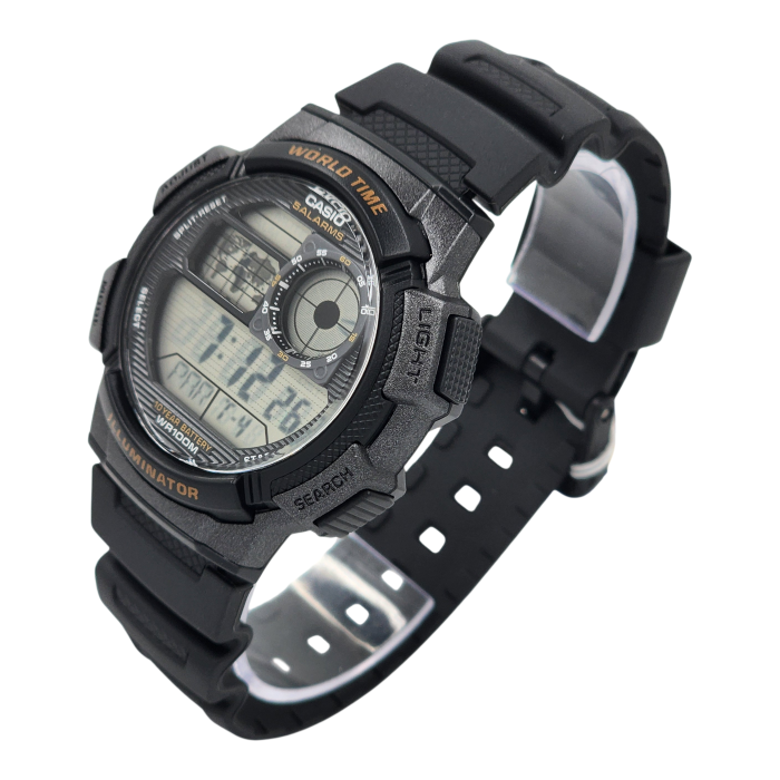 Reloj Digital Casio Ae-1000w-1av Con Correa De Resina Color Negro-2