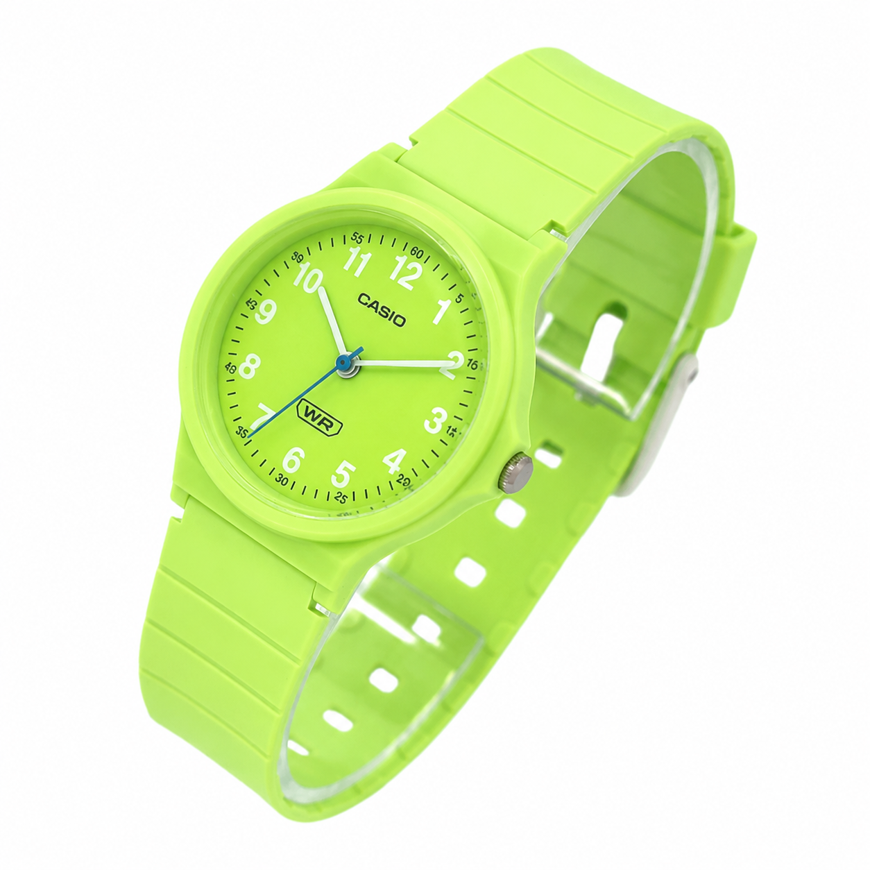 Reloj Casio dama LQ-24B-3B correa resina verde-2