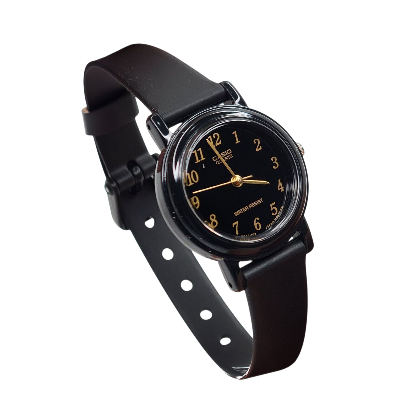 Reloj casio dama LQ-139AMV-1L correa resina negro fondo esfera negro-2