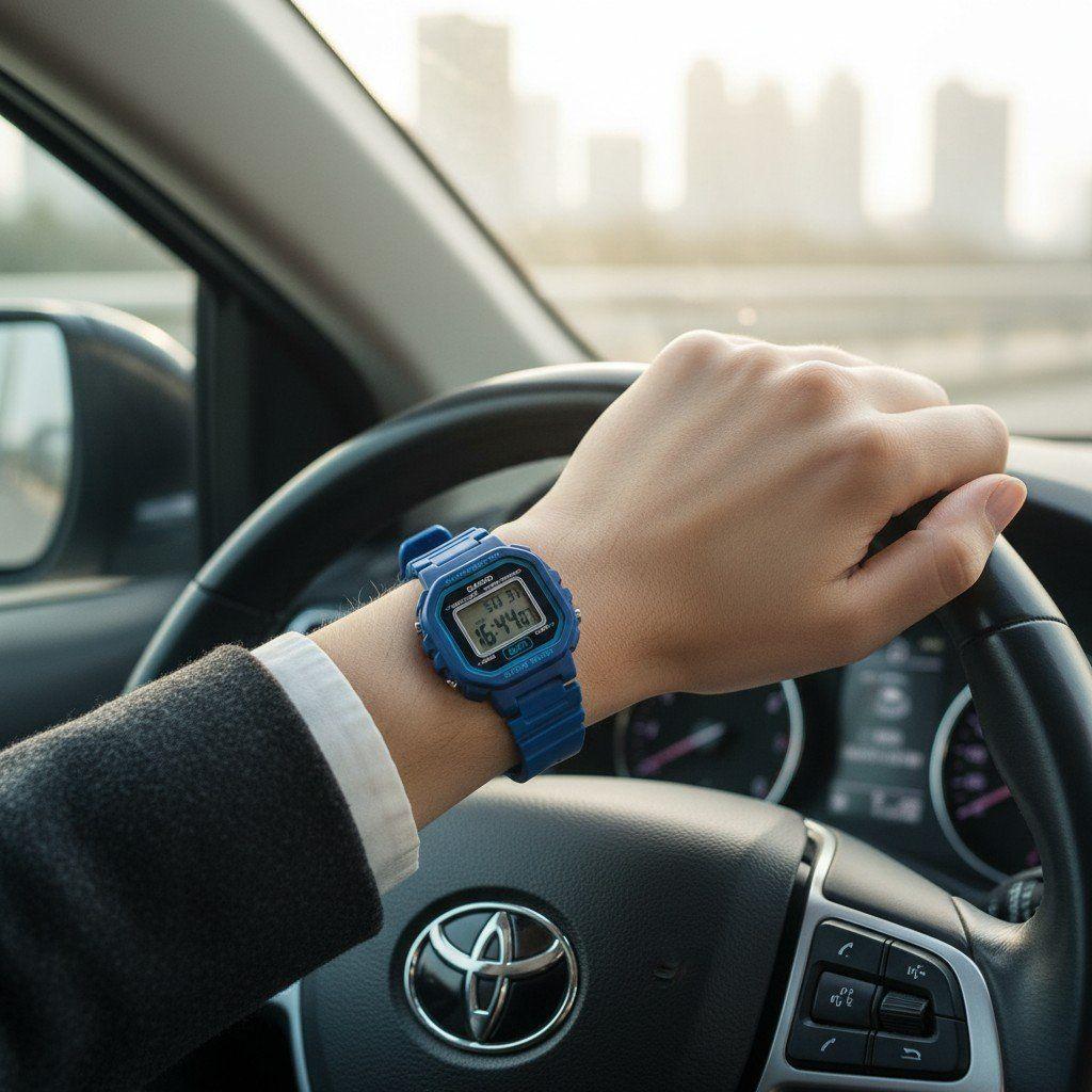 Reloj Casio Mujer LA-20WH-2A resina azul-4