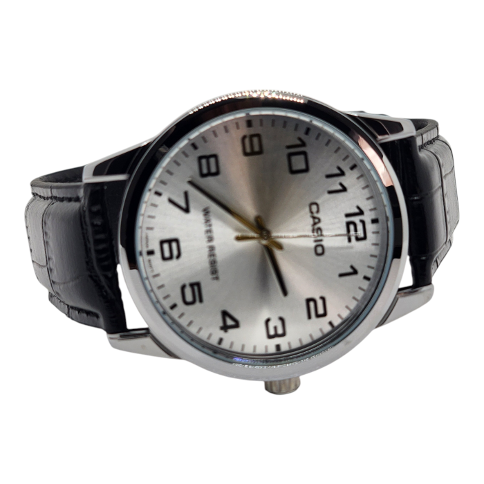 Reloj Casio para caballero MTP-V001L-7B cuero negro-3