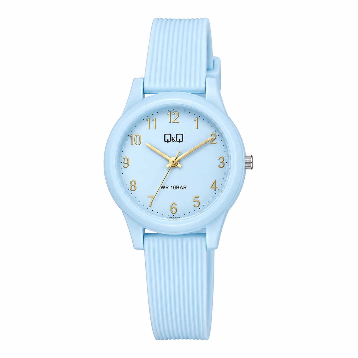 Reloj Q&Q para dama - VS13J006Y - analógico celeste-0