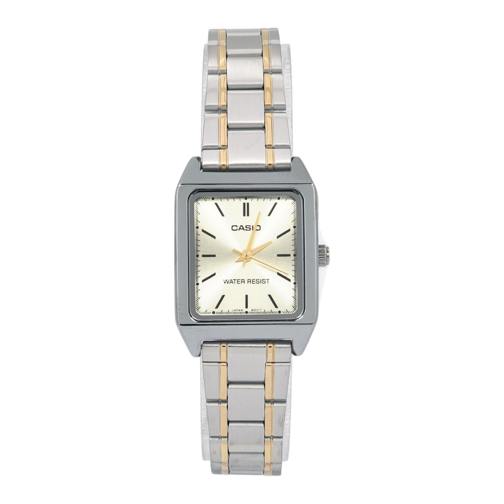 Reloj Casio dama LTP-V007SG-9E acero inoxidable fondo blanco-0