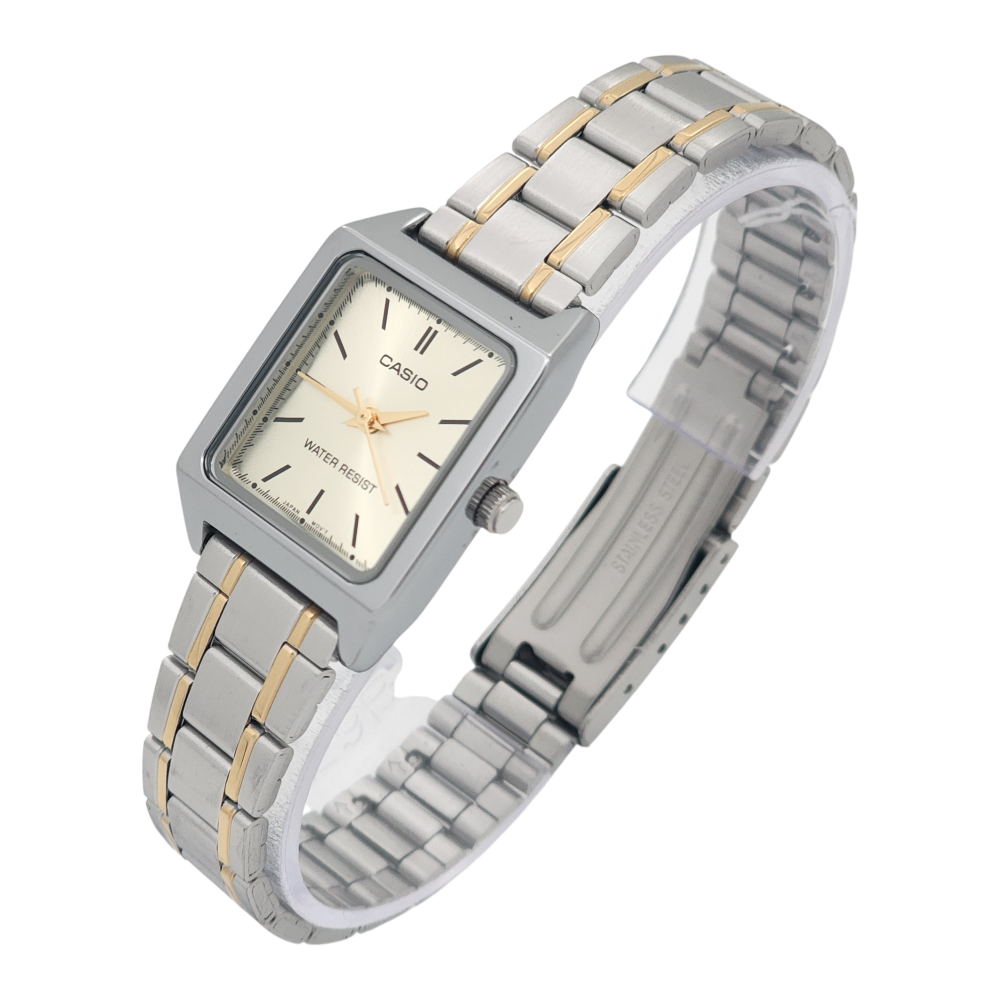 Reloj Casio dama LTP-V007SG-9E acero inoxidable fondo blanco-2