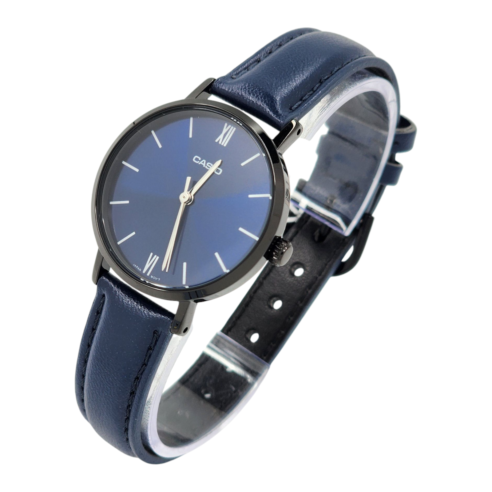Reloj Casio Dama Ltp-vt02bl-2a Cuero azul-2