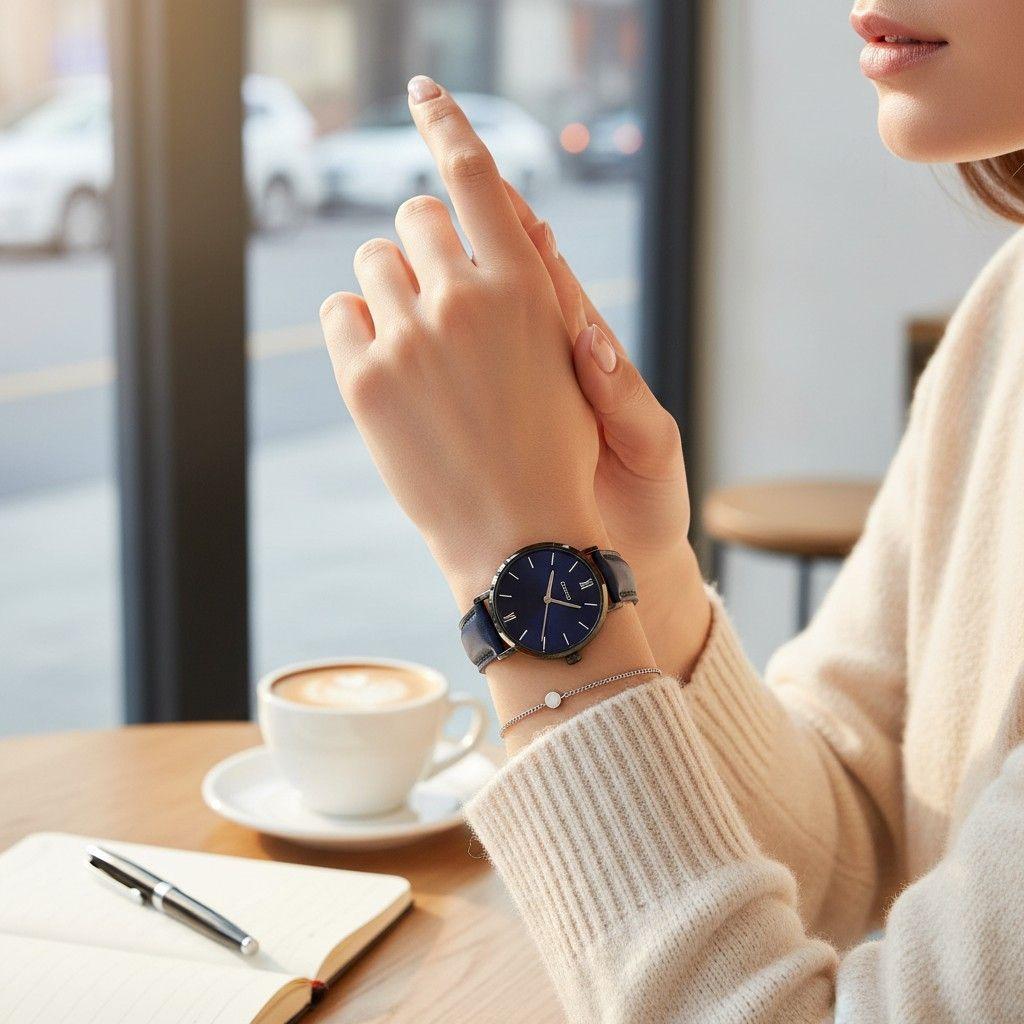 Reloj Casio Dama Ltp-vt02bl-2a Cuero azul-3