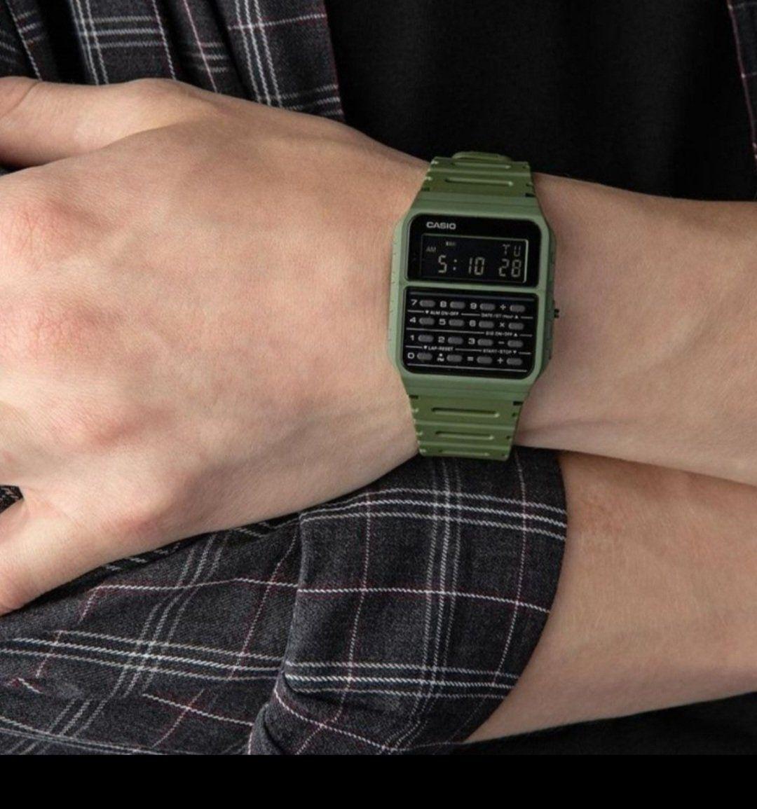 Reloj Casio Calculadora Ca-53wf-3b verde resina-6