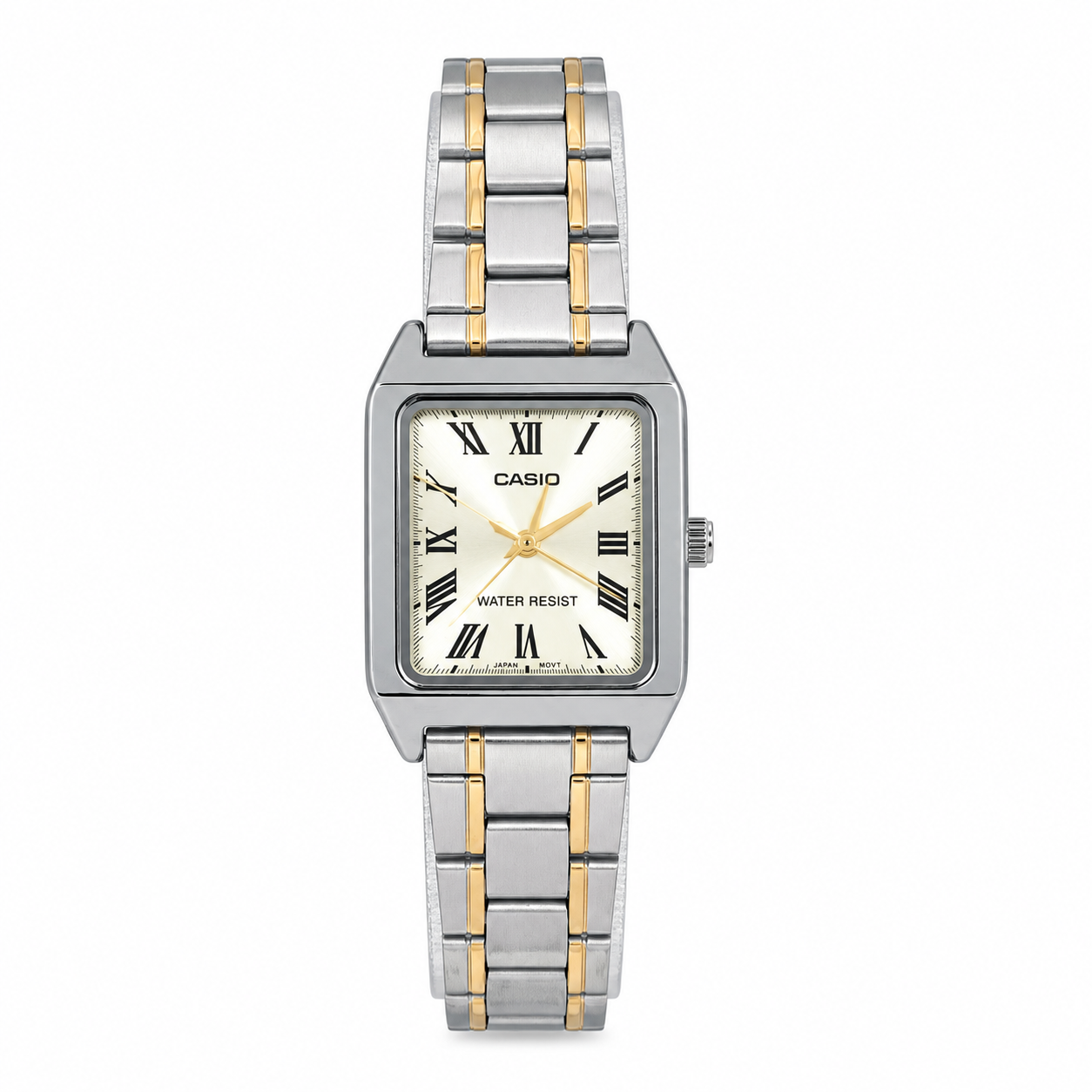 Reloj Casio dama LTP V007SG 9B acero inoxidable fondo blanco-0