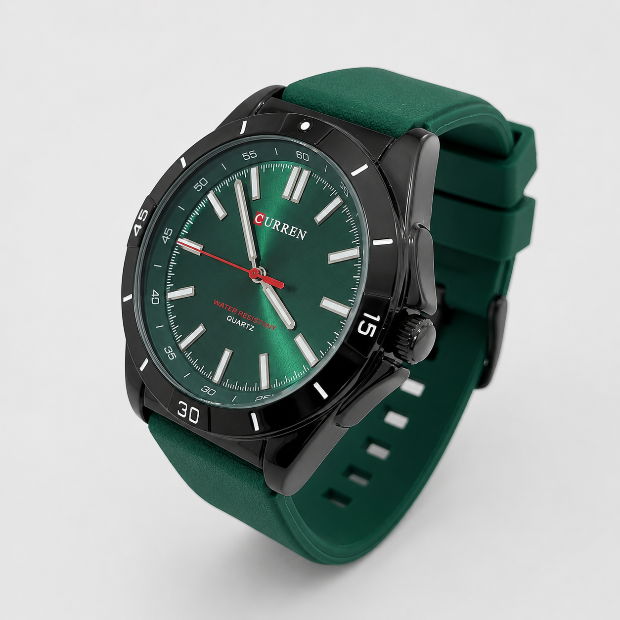 Reloj Curren para caballero 8449-6 Resina verde con esfera verde-2