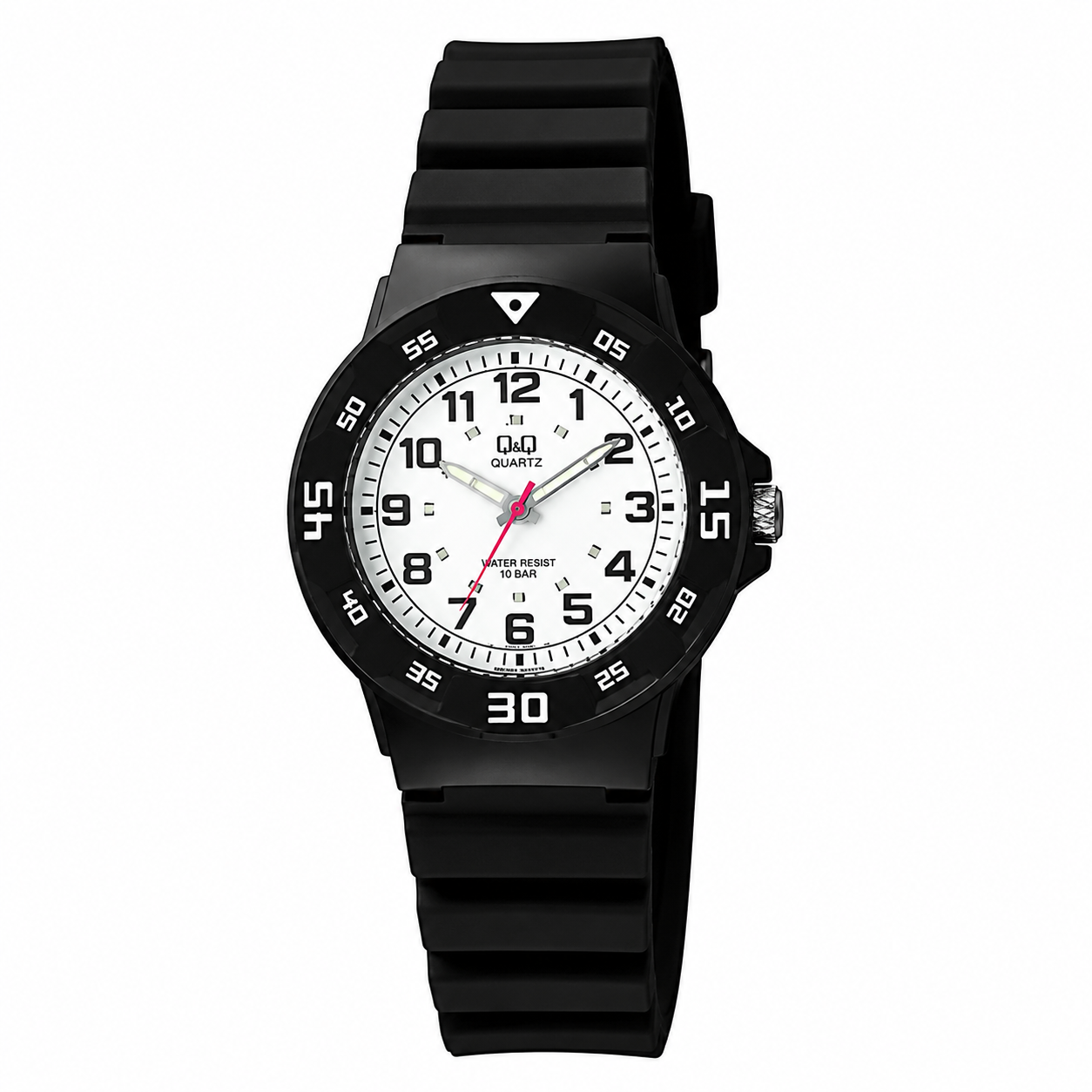 Reloj Q&Q para dama - VR19J003Y - analógico negro y plateado-0