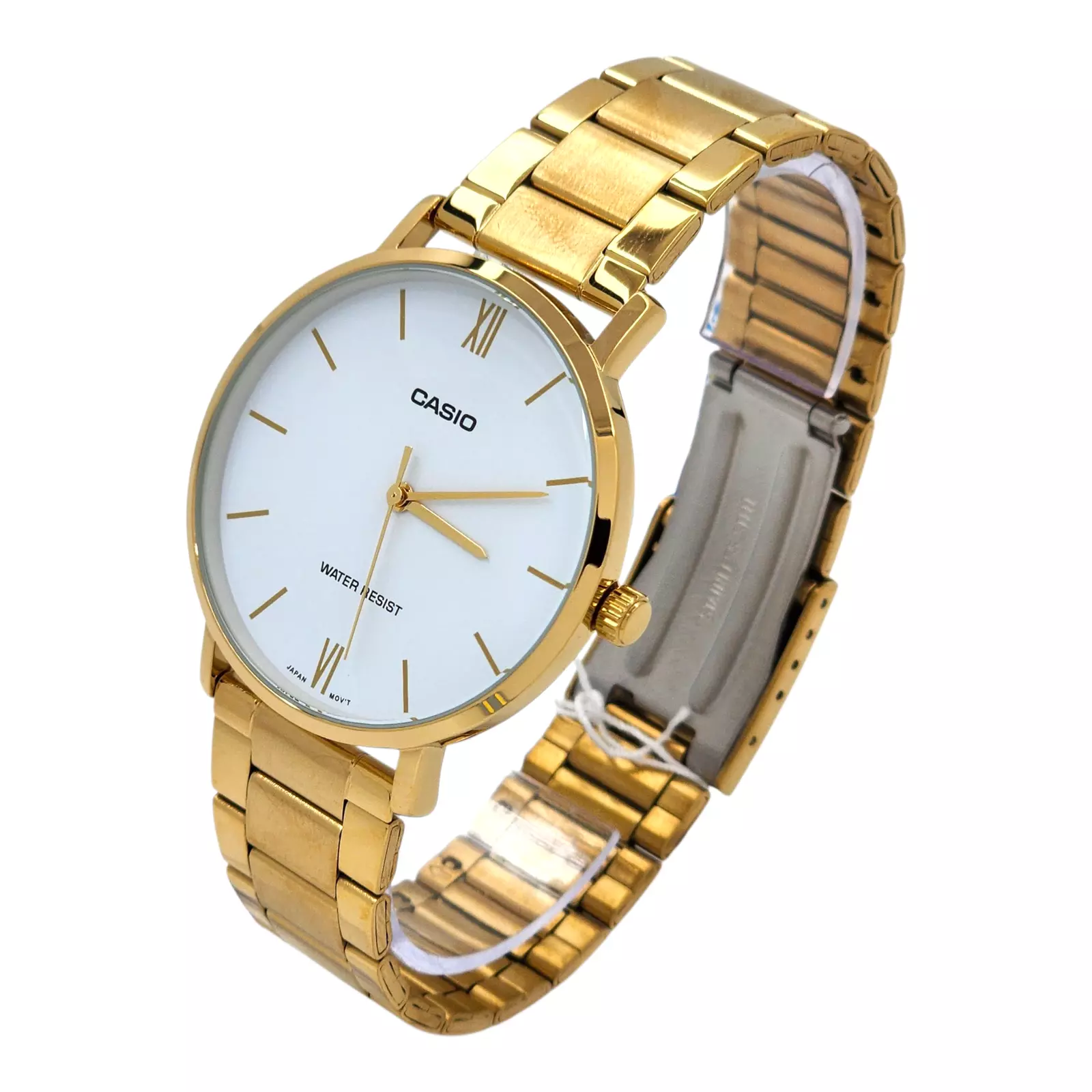 Reloj Casio MTP-VT01G-7B Para Hombre, Color dorado, Fondo blanco-2