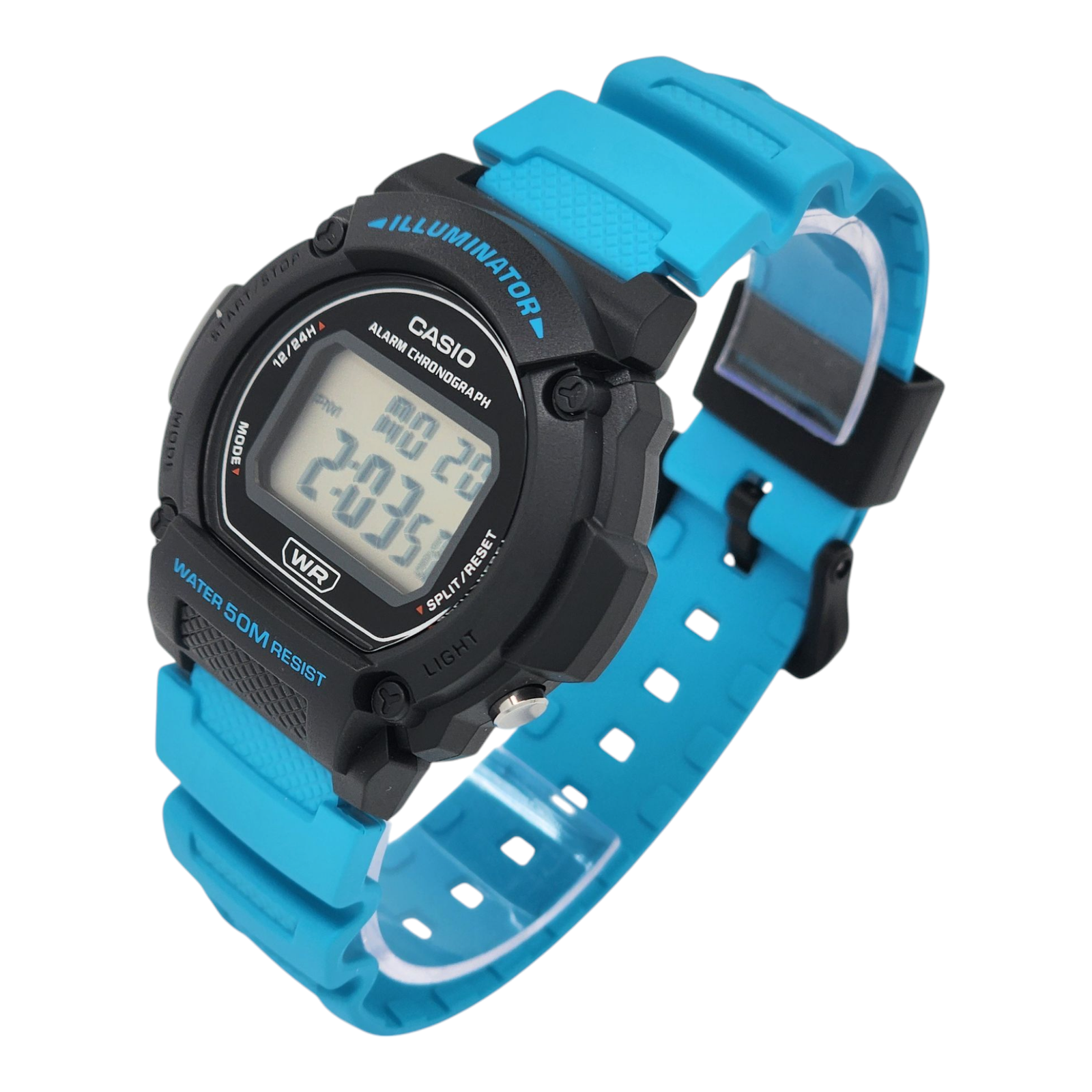 Reloj Casio W-219H-2A2V celeste-2