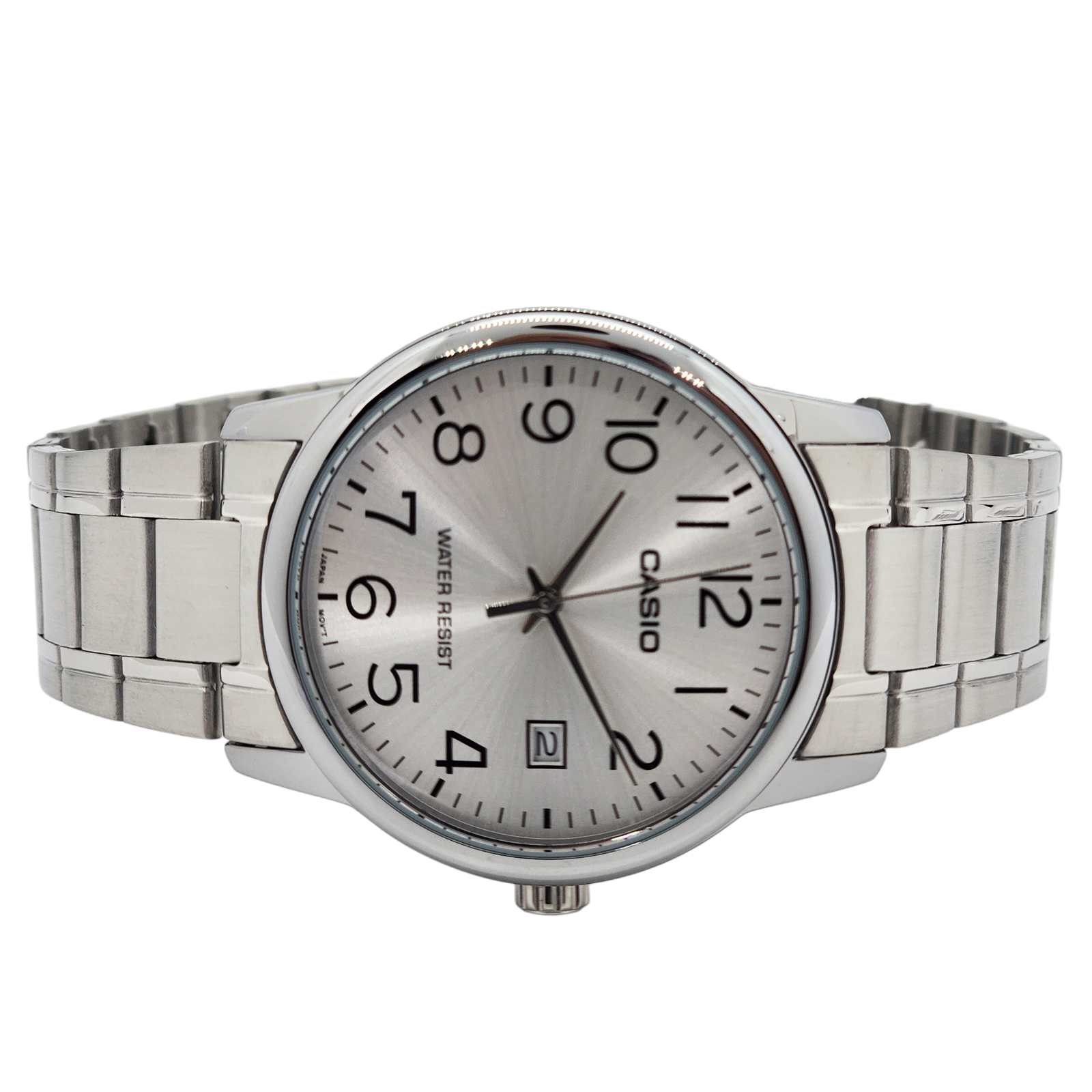 Reloj Pulsera Casio Mtp-v002d-7b Con Correa De Acero Inoxidable Color Plateado-2