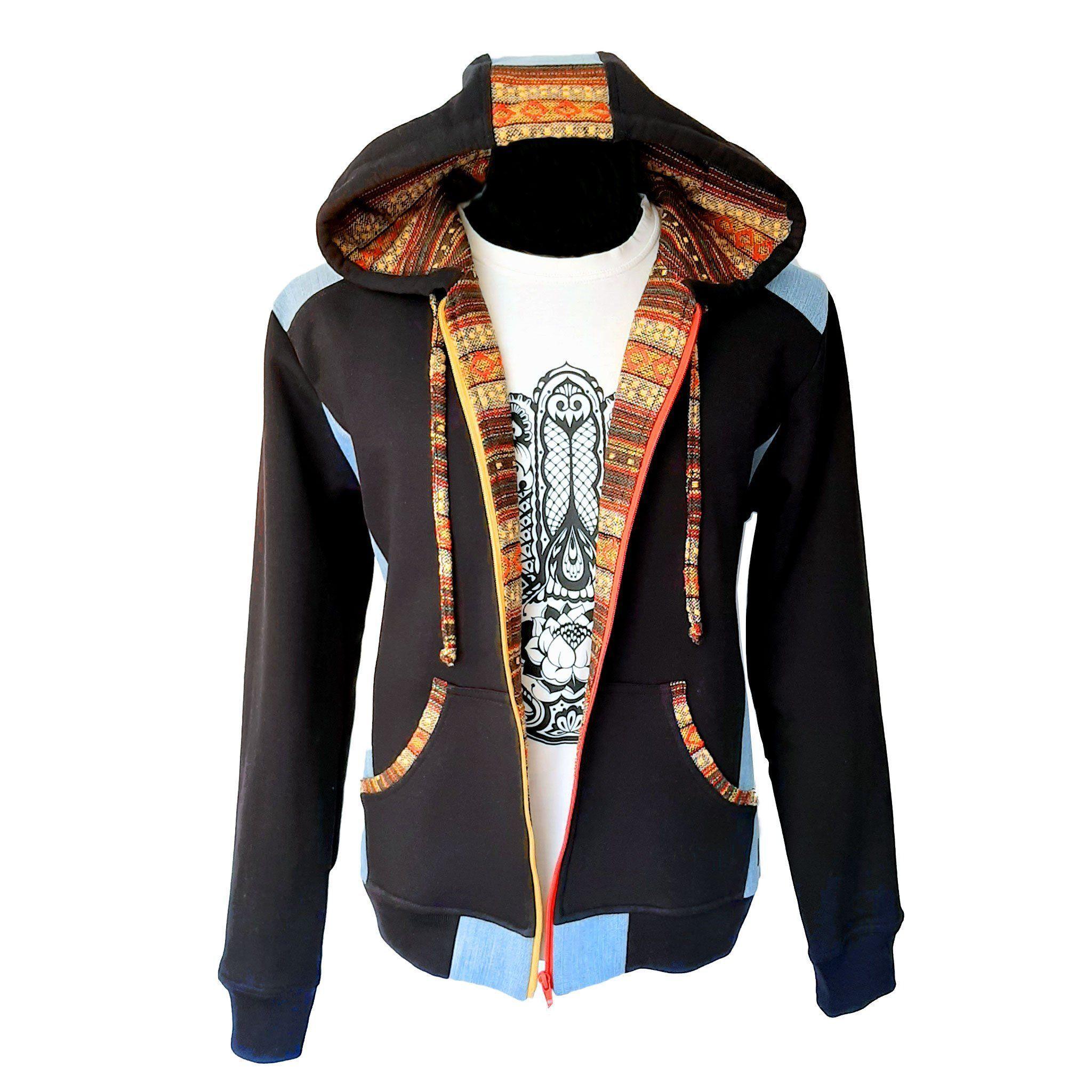 Polerón Jagube Hombre Negro Amarillo-0