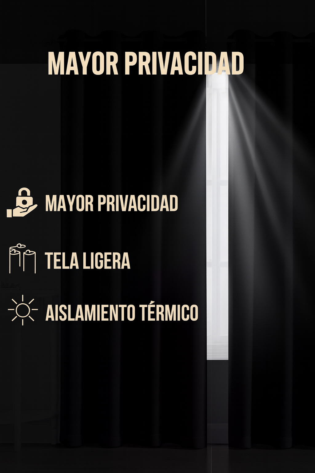 2 Cortinas Blackout Engomadas de Lino 140x220 cm Color Burdeo-7