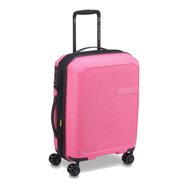 MALETA DE CABINA SLIM EXPANDIBLE 55 cm. DELSEY ANVERS ROSA-1