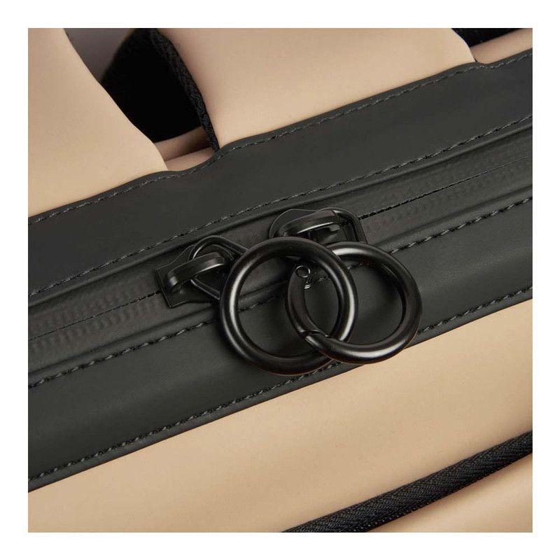 MOCHILA PORTANOTEBOOK IMPERMEABLE 14" DELSEY TURENNE SOFT BEIGE-6