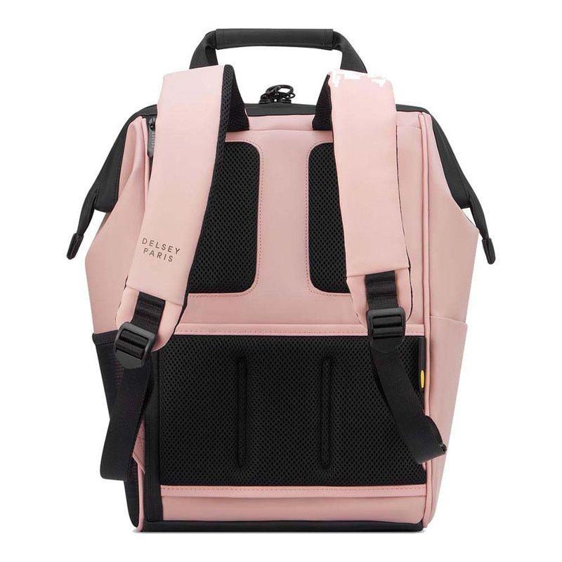 MOCHILA PORTANOTEBOOK IMPERMEABLE 14" DELSEY TURENNE SOFT ROSA-3