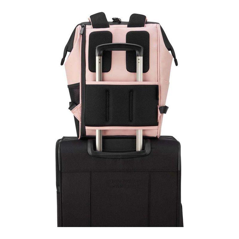 MOCHILA PORTANOTEBOOK IMPERMEABLE 14" DELSEY TURENNE SOFT ROSA-8