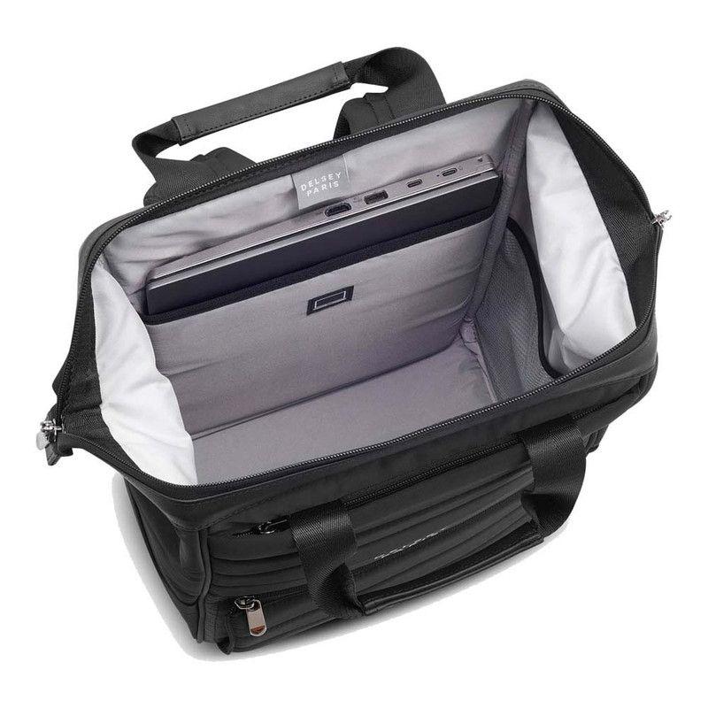 MOCHILA TOTE PORTANOTEBOOK 14" DELSEY SHADOW 5.0 NEGRO-5