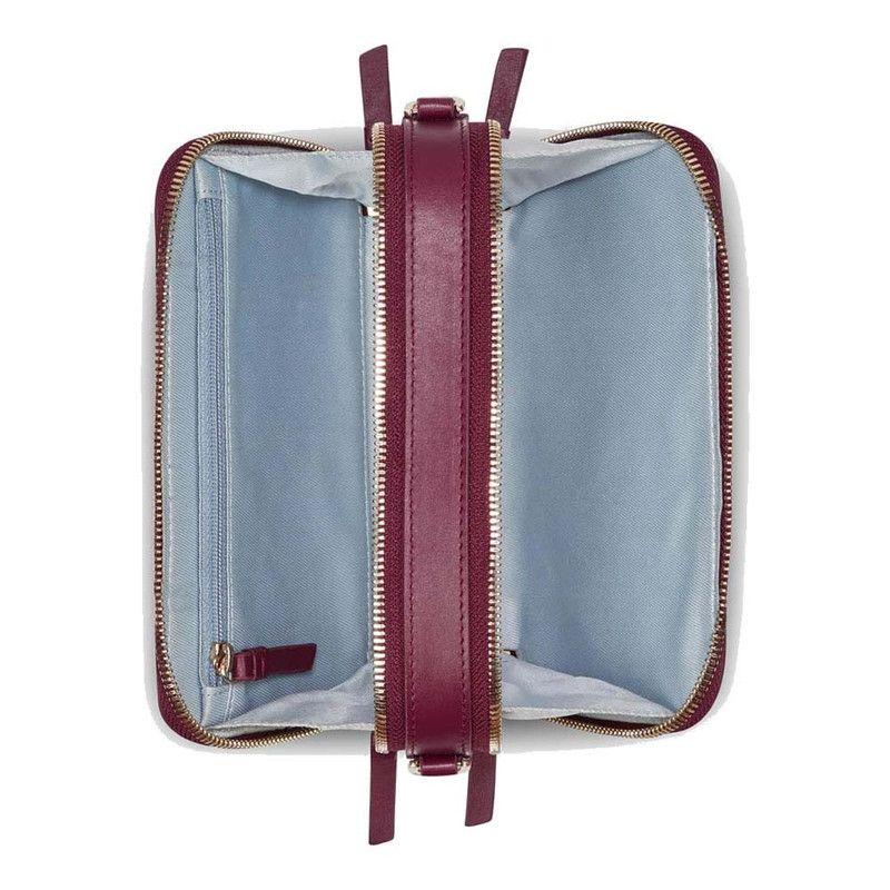 MINI BOLSO CRUZADO CON CREMALLERA HORIZONTAL 19 cm. LE CUIR-2