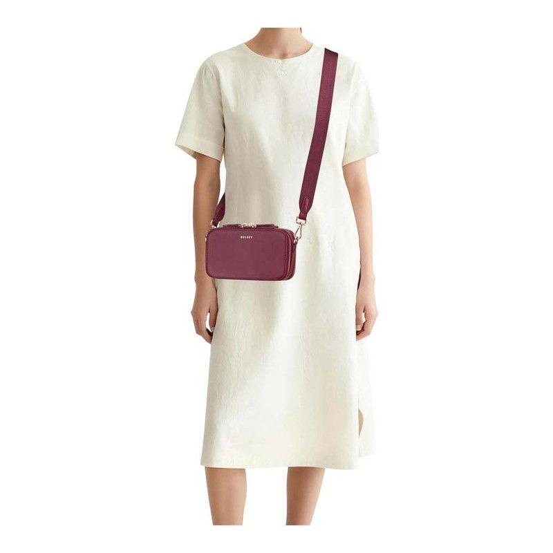 MINI BOLSO CRUZADO CON CREMALLERA HORIZONTAL 19 cm. LE CUIR-5