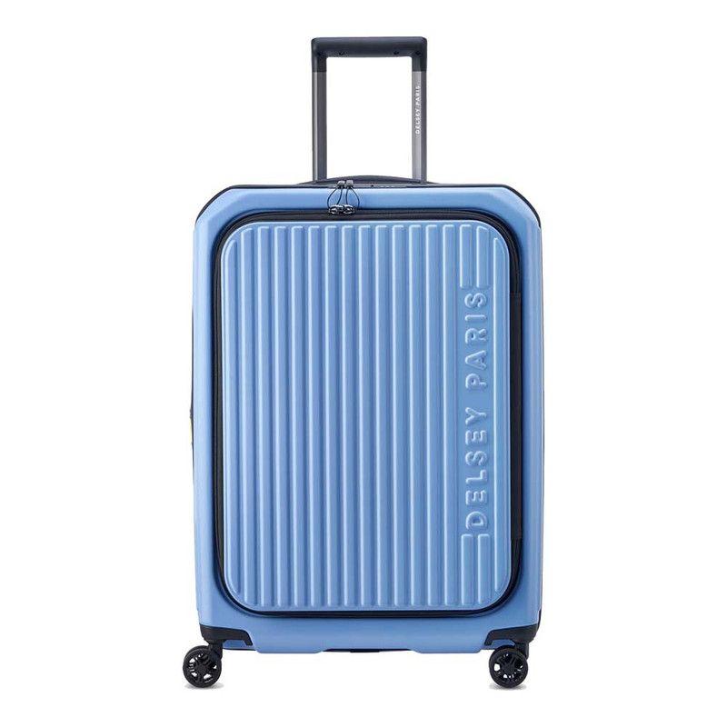 MALETA MEDIANA RIGIDA CON TAPA  66 cm. DELSEY SECURITIME CELESTE-0