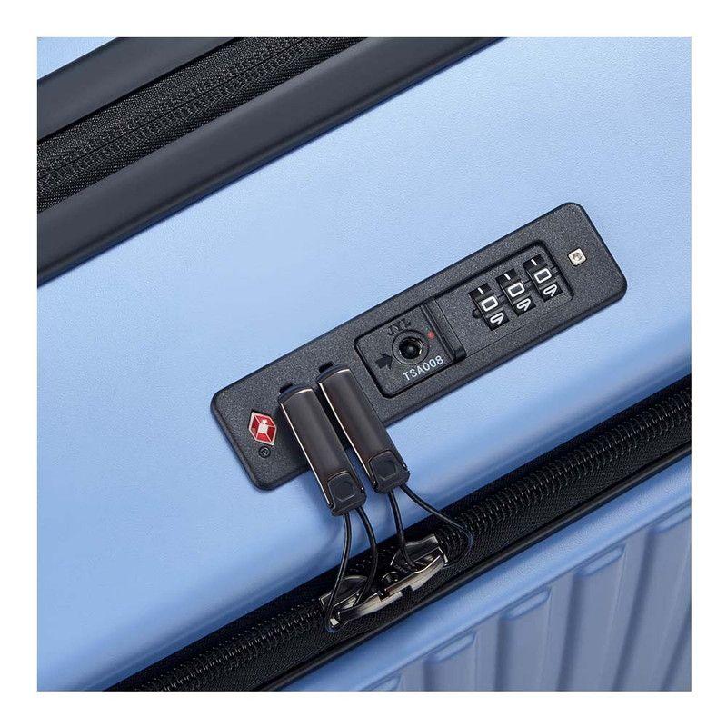 MALETA MEDIANA RIGIDA CON TAPA  66 cm. DELSEY SECURITIME CELESTE-8